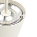 LED Akku Tischleuchte Down 2,2W 150lm warmweiß 3000K innen & außen IP65 Weiß matt