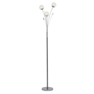Brilliant Stehleuchte Raphaela Chrom 167cm max. 3 x 28W G9 ohne Leuchtmittel mit Fußschalter