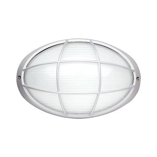 Brilliant Außenwandleuchte Deckenleuchte Artos Alu Glas Silber IP44 max. 60W E27 ohne Leuchtmittel