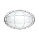 Brilliant Außenwandleuchte Deckenleuchte Artos Alu Glas Silber IP44 max. 60W E27 ohne Leuchtmittel