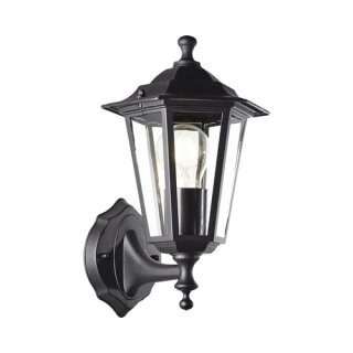 Lalumi Außenleuchte Wandleuchte stehend Schwarz IP44 max. 60W E27 ohne Leuchtmittel