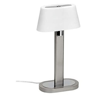 Brilliant Halogen Tischleuchte Lina Eisen/Weiß 33W G9 Halogen 458lm warmweiß 2800K mit Schalter