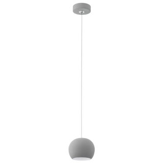 Eglo Halogen Pendelleuchte Pratella Grau Keramik 40W GU10 Halogen 270lm warmweiß 2700K