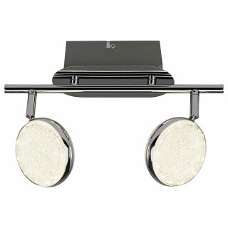 Brilliant LED Deckenstrahler Cassy Chrom 6W 520lm RGBW warmweiß 3000K Farbwechsel mit Fernbedienung