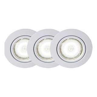 3 x Brilliant LED Einbauleuchte Honor Weiß Ø9cm 3 x 5W GU10 400lm Neutralweiß 4000K schwenkbar