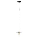 Brilliant Pendelleuchte Ruby Schwarz/Marmor/Messing 138cm...