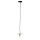 Brilliant Pendelleuchte Ruby Schwarz/Marmor/Messing 138cm max. 60W E27 ohne Leuchtmittel kürzbar