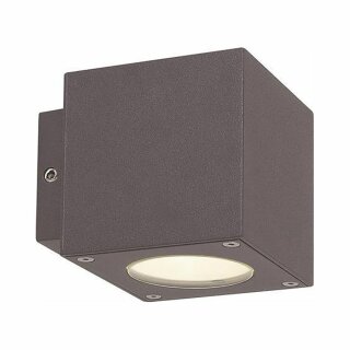 Malmbergs LED Außenleuchte Wandlampe Cube Anthrazit IP54 Up&Down 2 x 3W 255lm Warmweiß 3000K