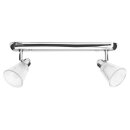 Brilliant Wand- & Deckenleuchte Leeds Chrom IP44 max....