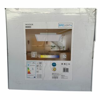 Brelight LED Deckenleuchte Aufbaupanel 40cm Immo Weiß 24W 1600lm CCT dimmbar Fernbedienung