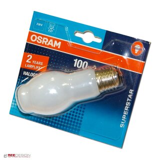 OSRAM Halogen Halolux BT 100W E27 Opal 64476 Superstar Glühbirne Glühlampe