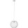 Brilliant Pendelleuchte Oana Weiß Ø30cm max. 60W E27 ohne Leuchtmittel kürzbar