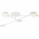 Brilliant LED Deckenleuchte Theory Weiß 96x68cm 6 x 4W 2100lm CCT 2700K-5000K dimmbar Fernbedienung