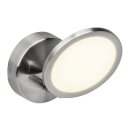 Brilliant LED Wandleuchte Pluto Chrom 5W 500lm warmweiß 3000K schwenkbar