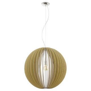 Eglo Pendelleuchte Cossando Holz Ø70cm max. 60W E27 ohne Leuchtmittel kürzbar