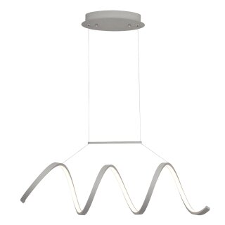 Brilliant LED Pendelleuchte String Chrom 82cm 16W 1540lm warmweiß 3000K kürzbar