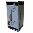 Brilioner LED Wand- & Deckenleuchte Matt-Nickel 2 x...