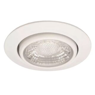 Malmbergs LED Einbauleuchte Downlight MD-13 Weiß IP44 5W 255lm Warmweiß 2700K schwenkbar dimmbar