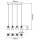 Brilliant LED Pendelleuchte Metropolis Chrom/Rauchglas 4 x 5W 2000lm warmweiß 3000K kürzbar EasyDim