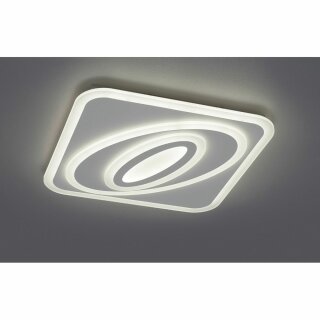 Trio LED Wand- und Deckenleuchte Suzuka Weiß 70x70cm 60W 5300lm 3000K-5500K Dimmbar mit Fernbedienung