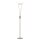 Brilliant Halogen Deckenfluter Ravenna Chrom 180cm 230W R7s 4646lm + 33W G9 458lm warmweiß 2900K mit Lesearm dimmbar