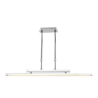 Brilliant LED Pendelleuchte Salamanca Chrom 20W 1500lm warmweiß 3000K höhenverstellbar