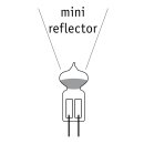 Paulmann Halogen Leuchtmittel Stiftsockellampe Axial Reflector 10W G4 12V mini Reflektor warm dimmbar 20°