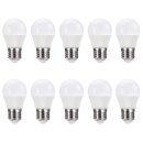10 x XQ-Lite LED Leuchtmittel P45 Tropfen 5,5W = 40W E27...