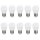 10 x XQ-Lite LED Leuchtmittel P45 Tropfen 5,5W = 40W E27 matt 470lm warmweiß 2700K