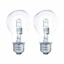 2 x Müller-Licht Halogen Leuchtmittel Birnenform 46W...