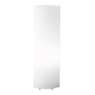 Wofi Tischleuchte Cylindere Weiß 30cm max. 60W E27 ohne Leuchtmittel mit Schalter