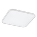 Wofi LED Deckenleuchte Aufbaupanel Gala Weiß 62x62cm 43W 4100lm CCT 2700K-5500K Dimmbar mit Fernbedienung