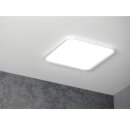 Wofi LED Deckenleuchte Aufbaupanel Gala Weiß 62x62cm 43W 4100lm CCT 2700K-5500K Dimmbar mit Fernbedienung