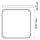Wofi LED Deckenleuchte Aufbaupanel Gala Weiß 62x62cm 43W 4100lm CCT 2700K-5500K Dimmbar mit Fernbedienung