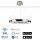 Wofi LED Smart WiZ Pendelleuchte Clint Ø60cm Nickel matt 33W 2300lm RGBW CCT 2800K-6500K dimmbar Fernbedienung App