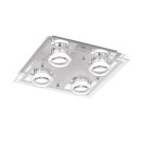 Action LED Deckenleuchte Moody eckig 30x30cm Chrom &...