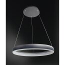 Wofi LED Smart WiZ Pendelleuchte Clint Ø60cm Schwarz 33W 2300lm RGBW CCT 2800K-6500K dimmbar Fernbedienung App