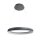 Wofi LED Smart WiZ Pendelleuchte Clint Ø60cm Schwarz 33W 2300lm RGBW CCT 2800K-6500K dimmbar Fernbedienung App
