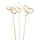 Wofi LED Stehleuchte Eliot 140cm Gold 3 x 13W 3300lm warmweiß 3000K mit Fußschalter