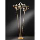 Wofi LED Stehleuchte Eliot 140cm Gold 3 x 13W 3300lm warmweiß 3000K mit Fußschalter