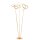 Wofi LED Stehleuchte Eliot 140cm Gold 3 x 13W 3300lm warmweiß 3000K mit Fußschalter
