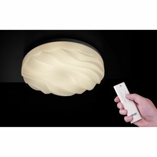 Wofi LED Deckenleuchte Giant rund Ø70cm 40W 3180lm CCT 3000K-6700K dimmbar mit Fernbedienung