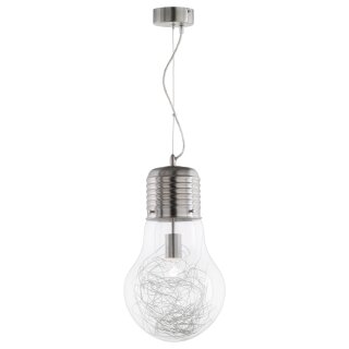 Action Pendelleuchte Futura Ø28cm Nickel matt max. 60W E27 ohne Leuchtmittel kürzbar