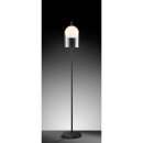 Wofi Stehleuchte Grays Rauchglas Schwarz 157cm max. 28W E27 ohne Leuchtmittel mit Fußschalter