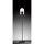 Wofi Stehleuchte Grays Rauchglas Schwarz 157cm max. 28W E27 ohne Leuchtmittel mit Fußschalter