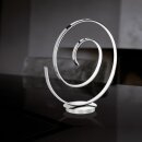 Wofi LED Tischleuchte Orland Chrom spiralförmig 10W 700lm warmweiß 3000K mit Schalter