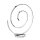 Wofi LED Tischleuchte Orland Chrom spiralförmig 10W 700lm warmweiß 3000K mit Schalter