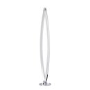 Wofi LED Stehleuchte Vannes Chrom 143cm 42,5W 3500lm warmweiß 3000K mit 3-Stufen Touchdimmer