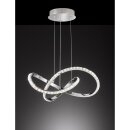 Wofi LED Pendelleuchte Prisma Chrom Ø55cm 25W 2300lm warmweiß 3000K 3-Stufen dimmbar