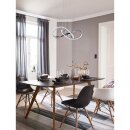 Wofi LED Pendelleuchte Prisma Chrom Ø55cm 25W 2300lm warmweiß 3000K 3-Stufen dimmbar